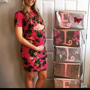 Maternity floral dress